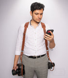 Dual Camera Leather Strap