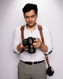 Dual Camera Leather Strap