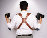 Dual Camera Leather Strap