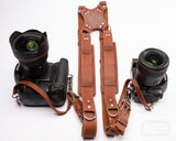 Dual Camera Leather Strap